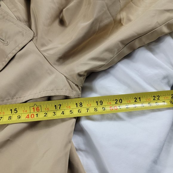 Lauren Ralph Lauren Womens Small Beige Outdoors Coat Jacket Belt Casual Comfort - Picture 8 of 10